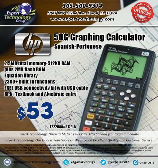 HP 50G Graphing Calculator Expert Technology